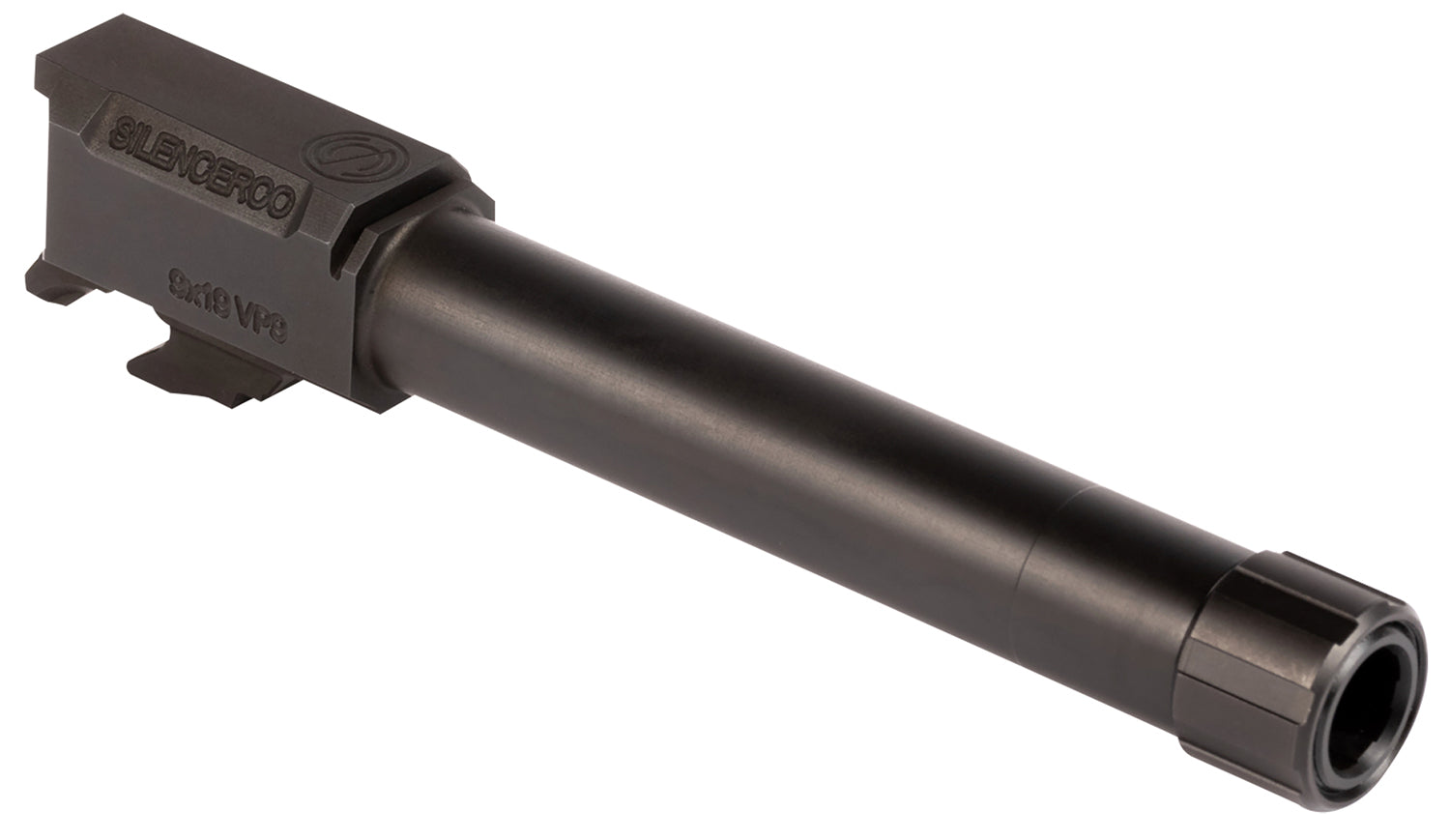 SilencerCo AC1549 Threaded Barrel 4.50" 9mm Luger, Black Nitride Stainless Steel, Fits HK VP9