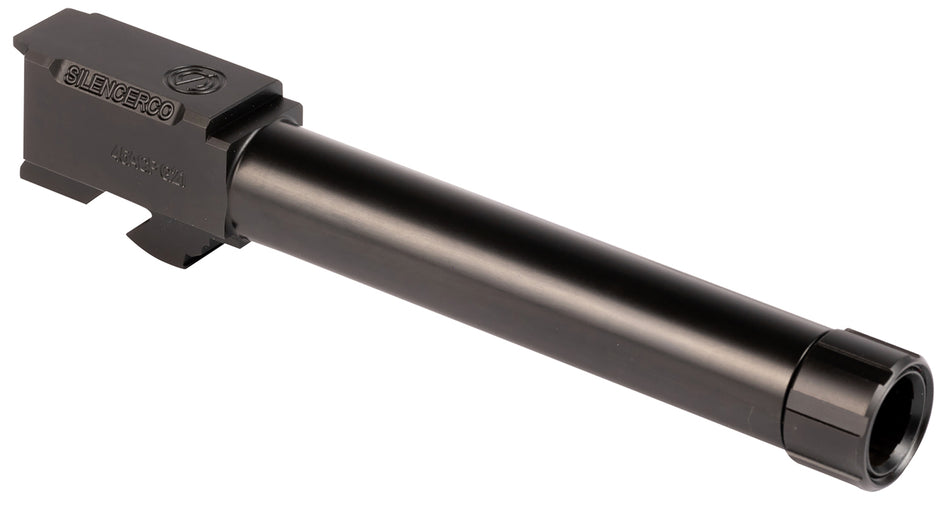 SilencerCo AC863 Glock 45 ACP Compatible w/Glock 21 Gen3 5.30" Black Nitride Stainless Steel Threaded