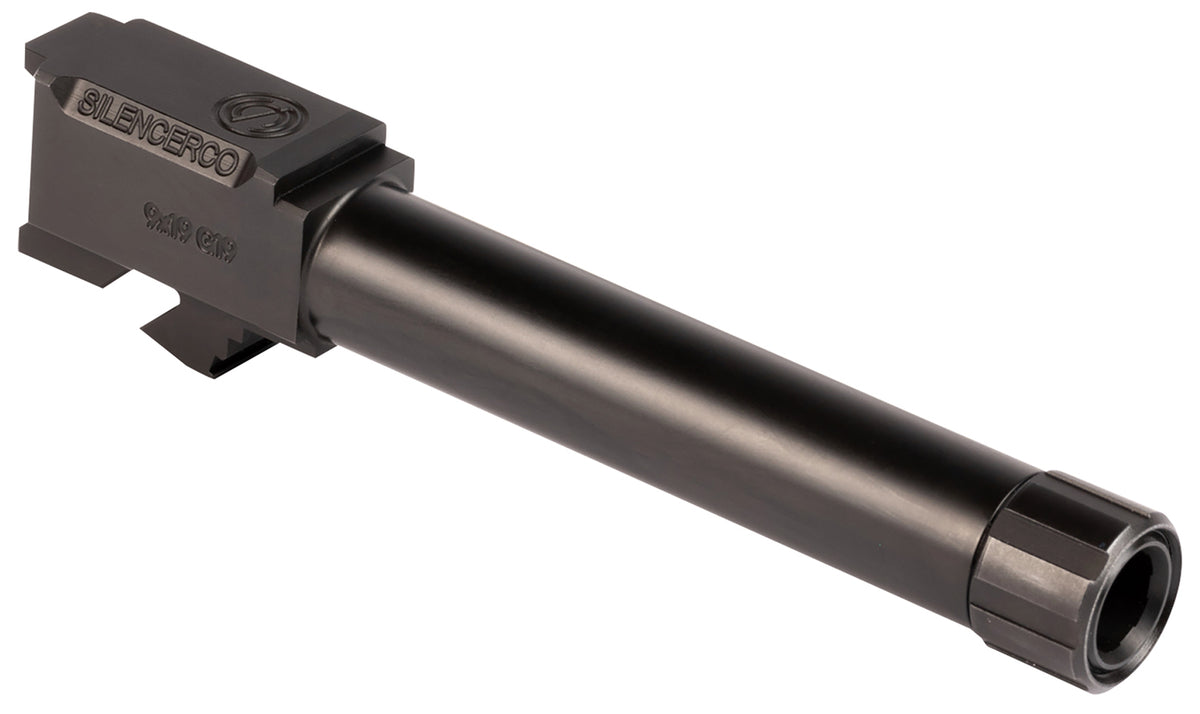 SilencerCo AC5369 Threaded Barrel 9mm Luger Fits Sig P365XL Black Nitride Stainless Steel Threaded Barrel