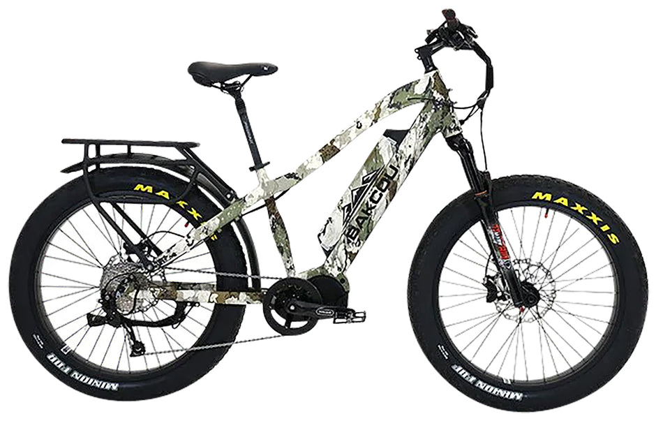 Bakcou E-bikes BMKCB25 Mule Kings XK7 18" w/Stand Over Height of 29.50" Frame, Shimano Alivio Hill-Climbing 9 Speed Bafang M620 Ultra Motor, 35+ mph Speed 679628564067
