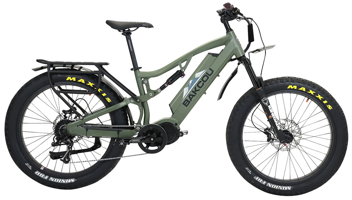 Bakcou E-bikes BS17GB25 Storm 25 Medium Matte Black 17" w/Stand Over Height of 30.50" Frame, Sram 9sp, 40t Front & Sram 11-34t Rear Cassette Bafang M620 Ultra Motor 679628564425