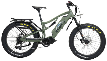 Bakcou E-bikes BS17GB25 Storm 25 Medium Matte Black 17" w/Stand Over Height of 30.50" Frame, Sram 9sp, 40t Front & Sram 11-34t Rear Cassette Bafang M620 Ultra Motor 679628564425