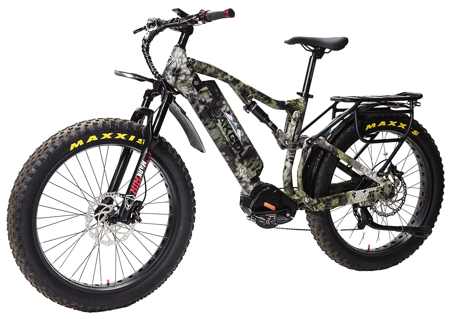 Bakcou E-bikes BS19KRYB25 Storm 25 Large Kryptek Altitude 19" w/Stand Over Height of 30.50" Frame, Sram 9sp, 40t Front & Sram 11-34t Rear Cassette Bafang M620 Ultra Motor 679628564210