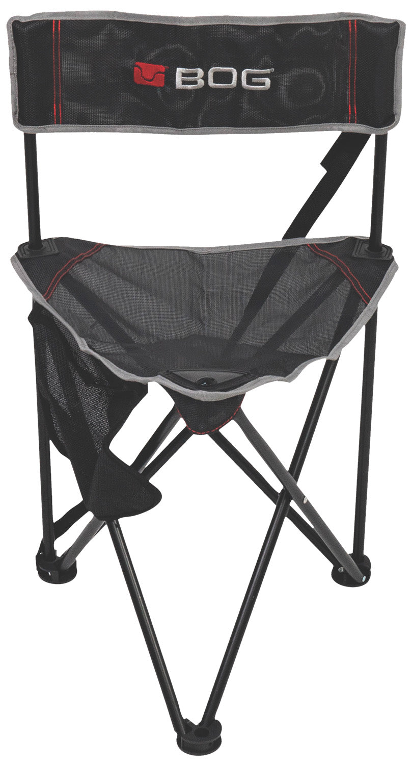 Bog-Pod 1117130 Triple Play Chair, 3 Legs, Black, Steel Frame, Exterior Pocket 661120103424