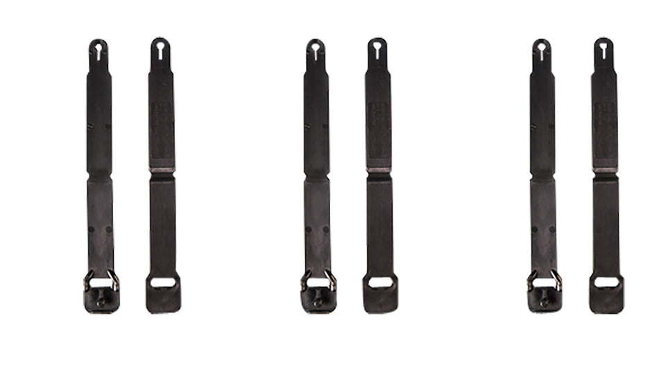 High Speed Gear 91SC12BK MOLLE Clips Short, Black Injection Molded Fits MOLLE (12 Pack)