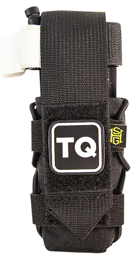 High Speed Gear 11TQ00BK TACO Tourniquet Pouch, Black Nylon with Velcro Closure, Fits MOLLE, Compatible with Most Windlass-Style Tourniquets, Includes TQ Patch