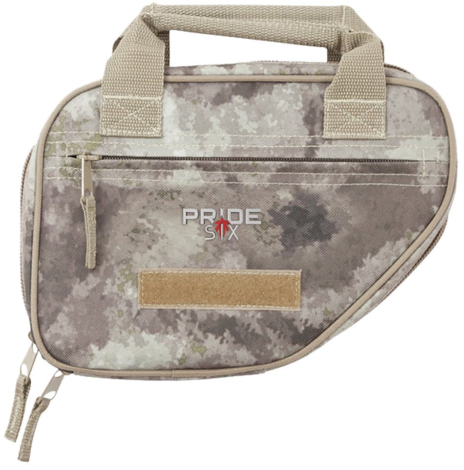 Tac Six 10941 Battalion Handgun Case 10" Long Tan/A-TACS AU Neoprene Holds 1