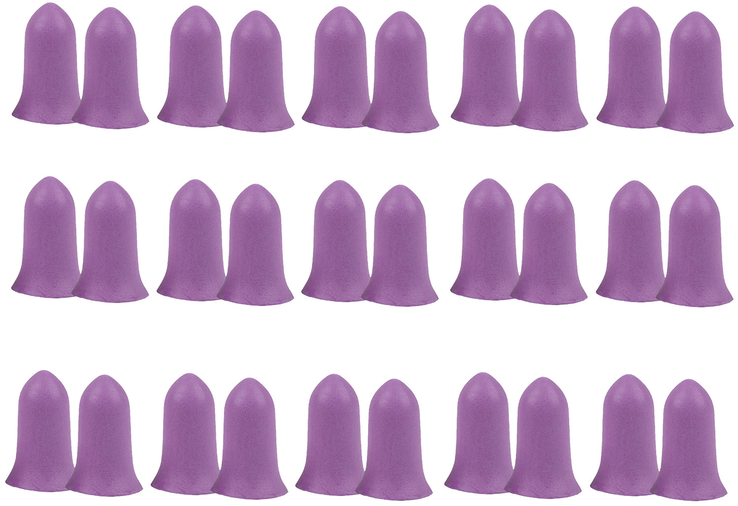 Allen 4134 Tapered Foam Ear Plugs 32 dB Purple 15 Pair