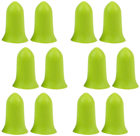 Allen 4136 Tapered Foam Ear Plugs 32 dB Lime Green 6 Pair