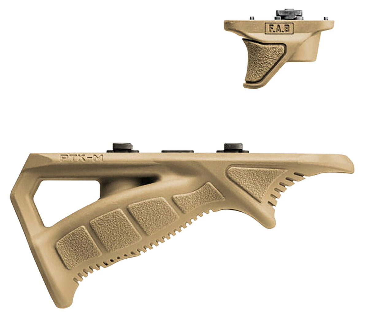 FAB Defense FXPTKMCT PTK-M Rubberized M-LOK Compatible Ergonomic Pointing Grip Combo Pack Flat Dark Earth