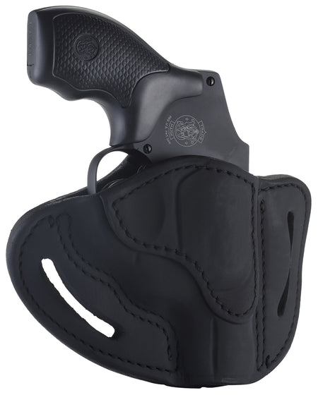 1791 Gunleather RVHX1SBLR RVHX-1 OWB Size 01 Stealth Black Leather Belt Slide, J-Frame, Right Hand