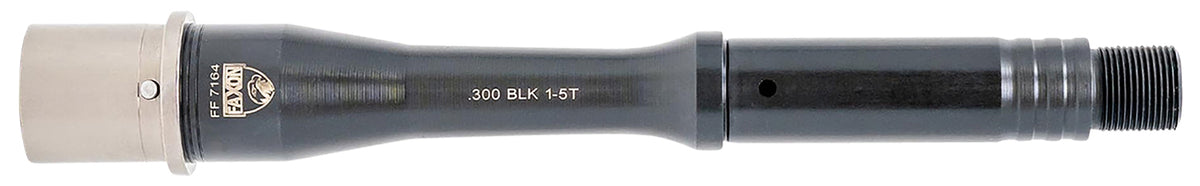 Faxon Firearms 15B35P7NGQ5RNP3 Match Series Gunner 300 Blackout 7.50" QPQ Black Nitride 416R Stainless Steel Recessed Target Crown Steel Barrel