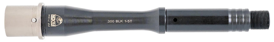 Faxon Firearms 15B35P7NGQ5RNP3 Match Series Gunner 300 Blackout 7.50" QPQ Black Nitride 416R Stainless Steel Recessed Target Crown Steel Barrel