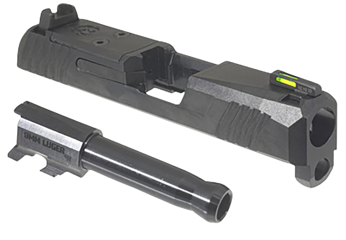 Ruger Max-9 Slide Assembly Fits Ruger Max-9 9mm Luger, Black Optic Ready/Serrated Slide