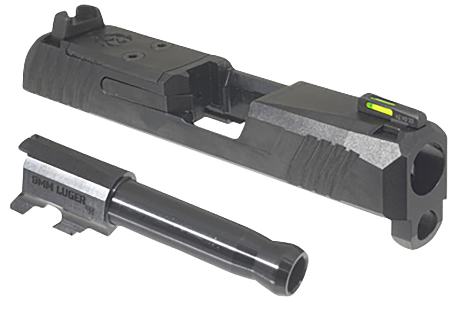 Ruger Max-9 Slide Assembly Fits Ruger Max-9 9mm Luger, Black Optic Ready/Serrated Slide