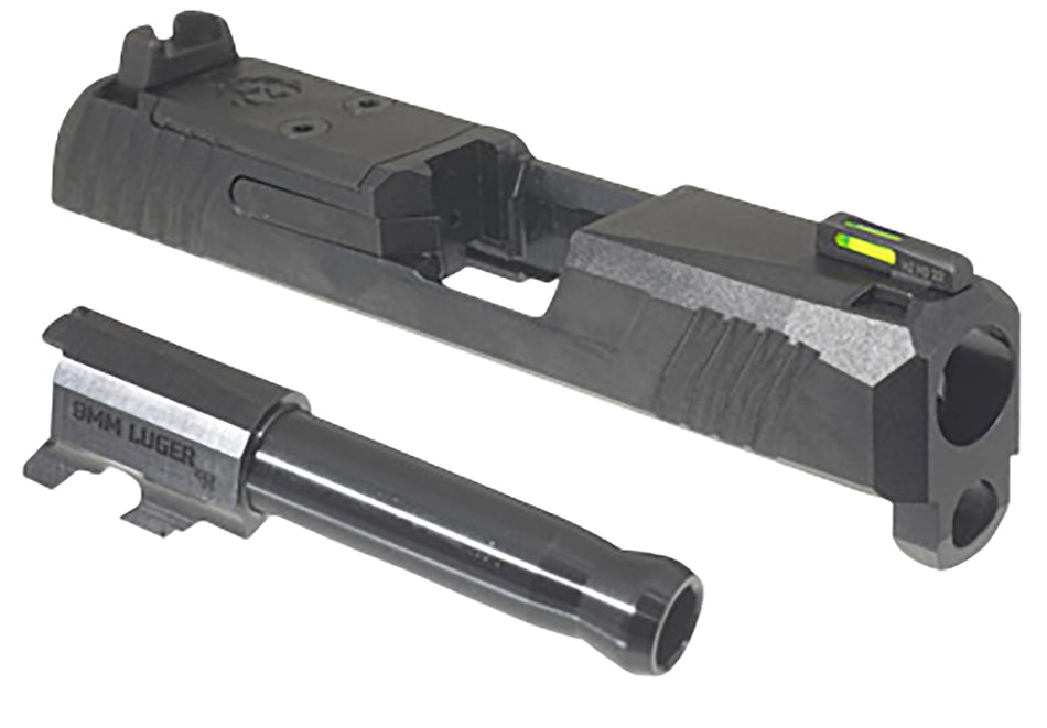 Ruger Max-9 Slide Assembly Fits Ruger Max-9 9mm Luger, Black Optic Ready/Serrated Slide