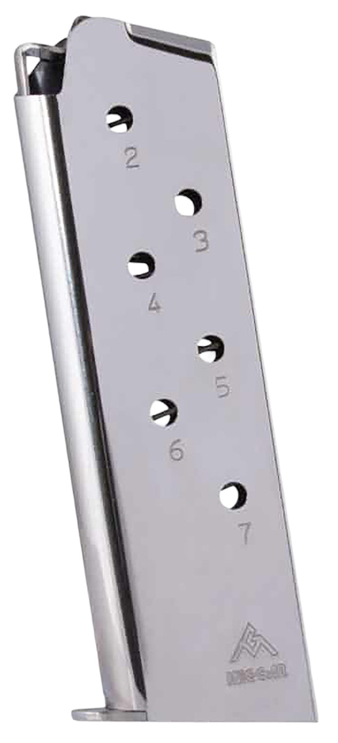 Mec-Gar MGCG4507N 7rd 45 ACP Fits Colt Govt 1911 Nickel Stainless Steel