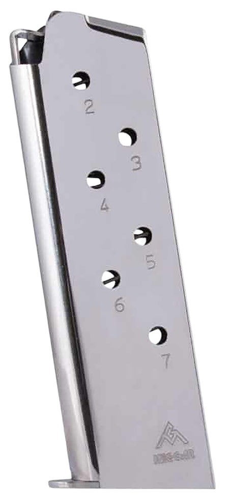 Mec-Gar MGCG4507N 7rd 45 ACP Fits Colt Govt 1911 Nickel Stainless Steel