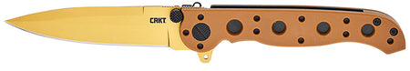 CRKT M16-01DZ M16-10DZ EDC 3.03" Folding Plain Desert Tan D2 Steel Blade, Desert Tan GRN Handle
