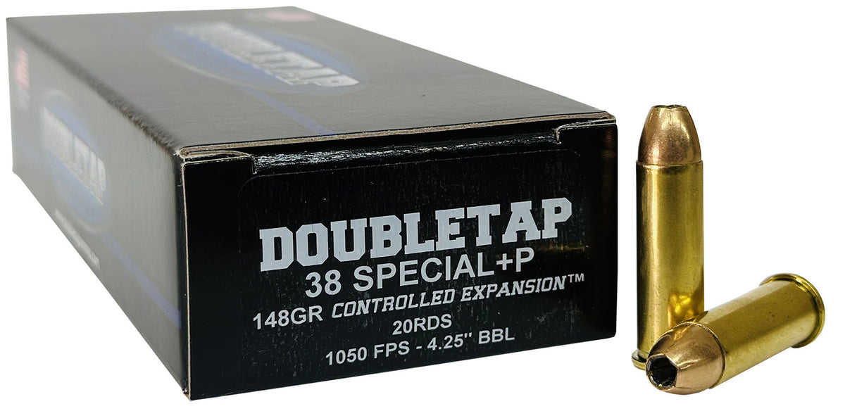 DoubleTap .38 Special Controlled Expansion +P 148gr JHP Ammo