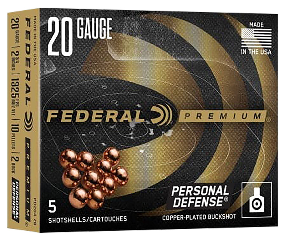 Federal Personal Defense FliteControl 10 Pellets 20 Gauge 2.75 in 1-1/4 oz 00 Buck