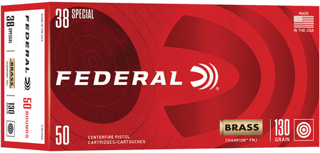 Federal .38 Special Champion 130gr FMJ Ammo