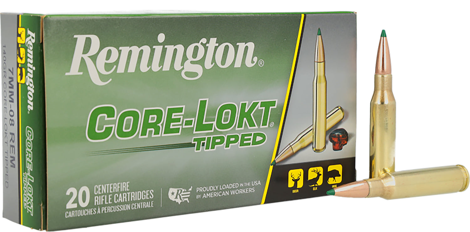 Remington 7mm-08 Remington Core-Lokt Tipped 140gr PolyTip Ammo