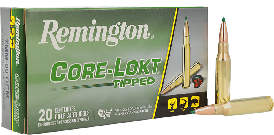 Remington 7mm-08 Remington Core-Lokt Tipped 140gr PolyTip Ammo