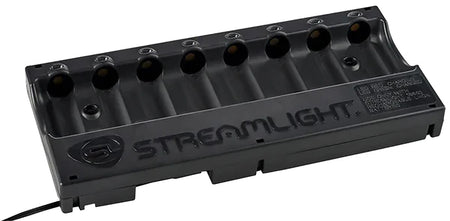 Streamlight 20230 8-Unit Bank Charger Black SL-59/CR123A Battery 12V DC