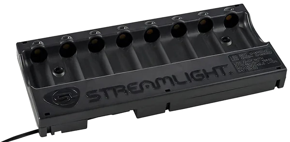 Streamlight 20230 8-Unit Bank Charger Black SL-59/CR123A Battery 12V DC