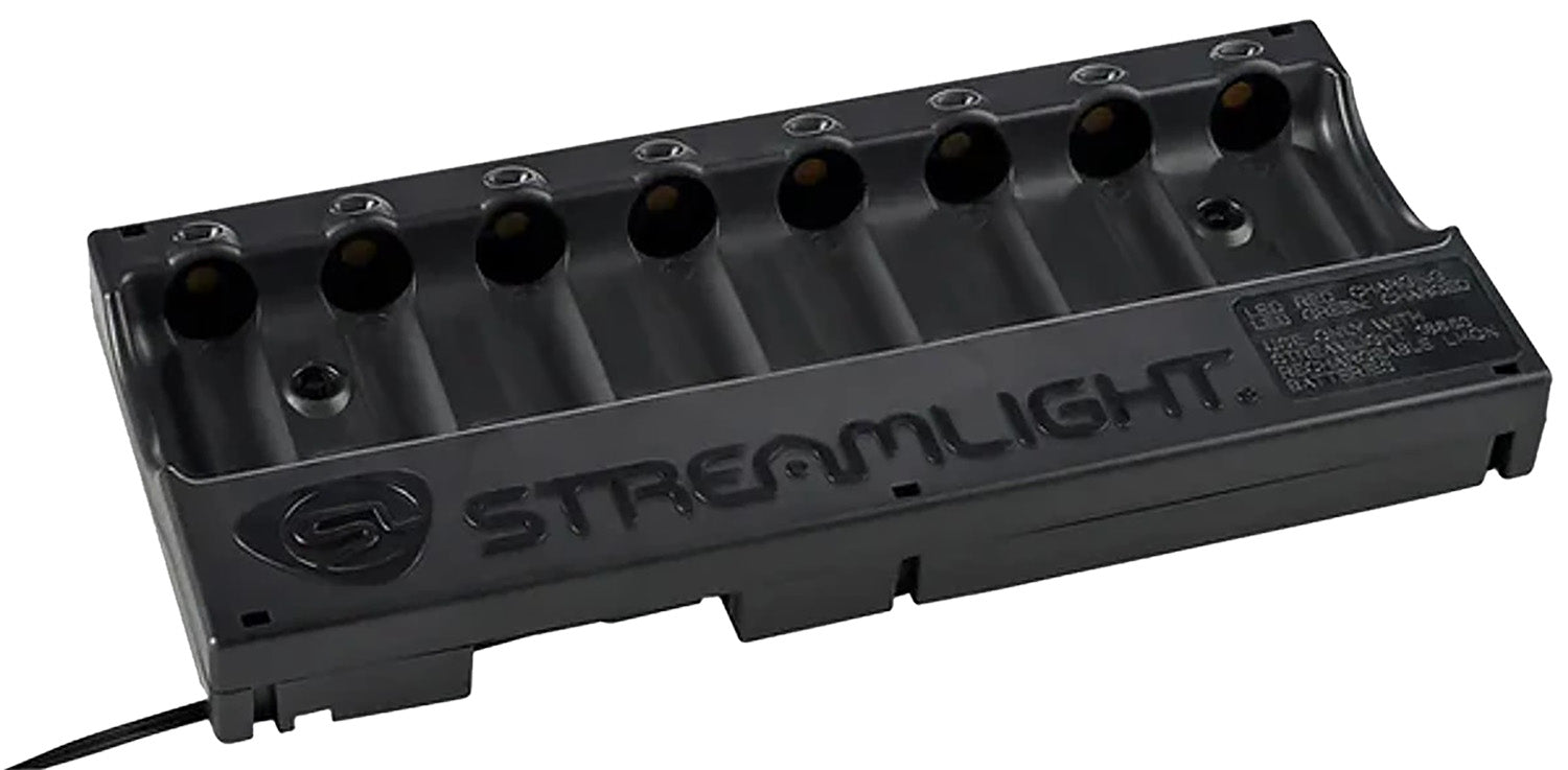 Streamlight 20231 8-Unit Bank Charger Black SL-59/CR123A Battery 100V/120V/AC