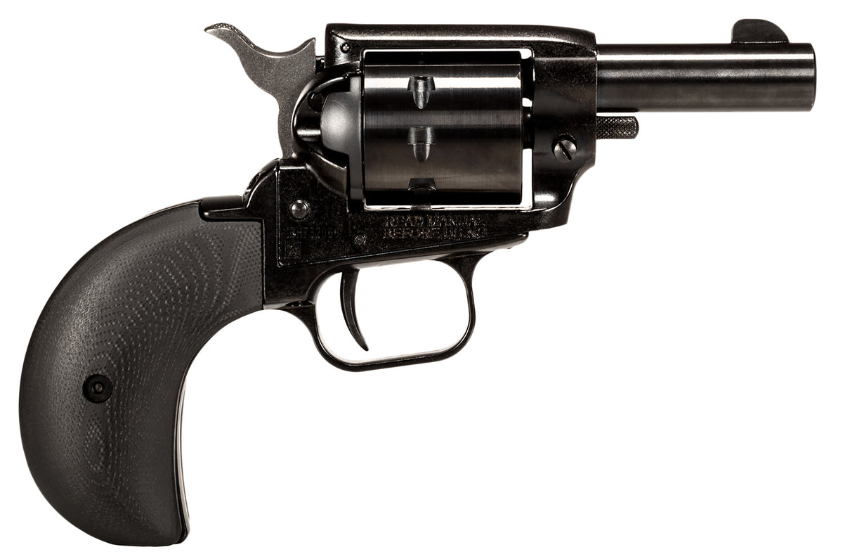 Heritage Mfg BK229WB2BH Barkeep Compact Frame 22 WMR 9rd Shot 2" Black Oxide Alloy Steel Barrel, Black Oxide Steel Frame, Black Oxide Cylinder, Black Birds Head G10 Grip, Exposed Hammer