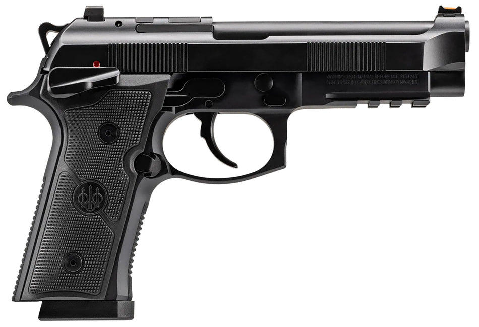 Beretta USA J92XFMSDA20 92GTS 9mm Luger 10+1 4.70" Black Inox Steel Barrel, Black Cerakote Optic Ready/Serrated Steel Slide + Aluminum Frame w/Beavertail & Picatinny Rail, Ambidextrous