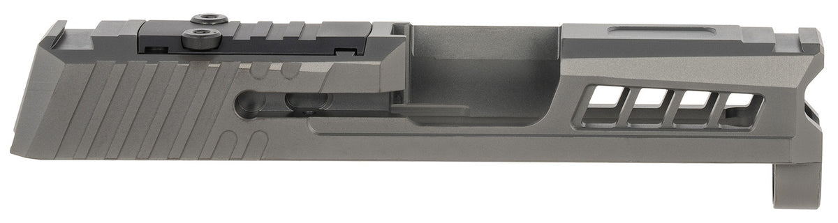 True Precision Inc TPP365SBCRMS Axiom Optic Cut Slide Fits Sig P365 Black DLC Anodized 416R Stainless Steel