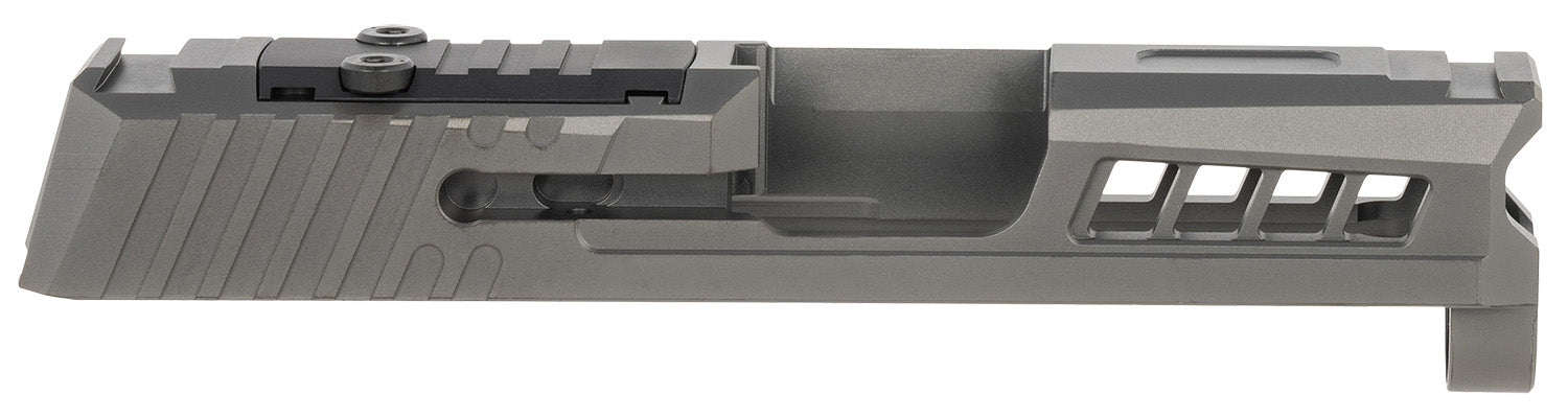 True Precision Inc TPP365SBCRMS Axiom Optic Cut Slide Fits Sig P365 Black DLC Anodized 416R Stainless Steel