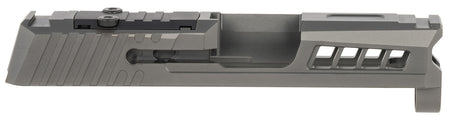 True Precision Inc TPP365SBCRMS Axiom Optic Cut Slide Fits Sig P365 Black DLC Anodized 416R Stainless Steel