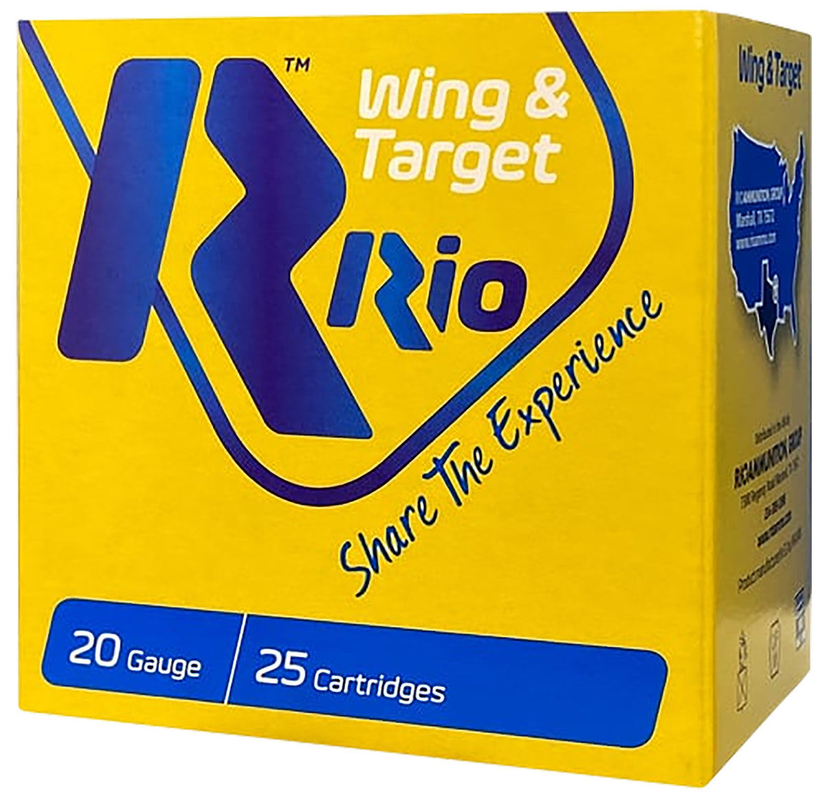 Rio Ammunition Wing & Target 24, 20 Gauge, 2-3/4" 7/8-Oz, #7.5 Shot