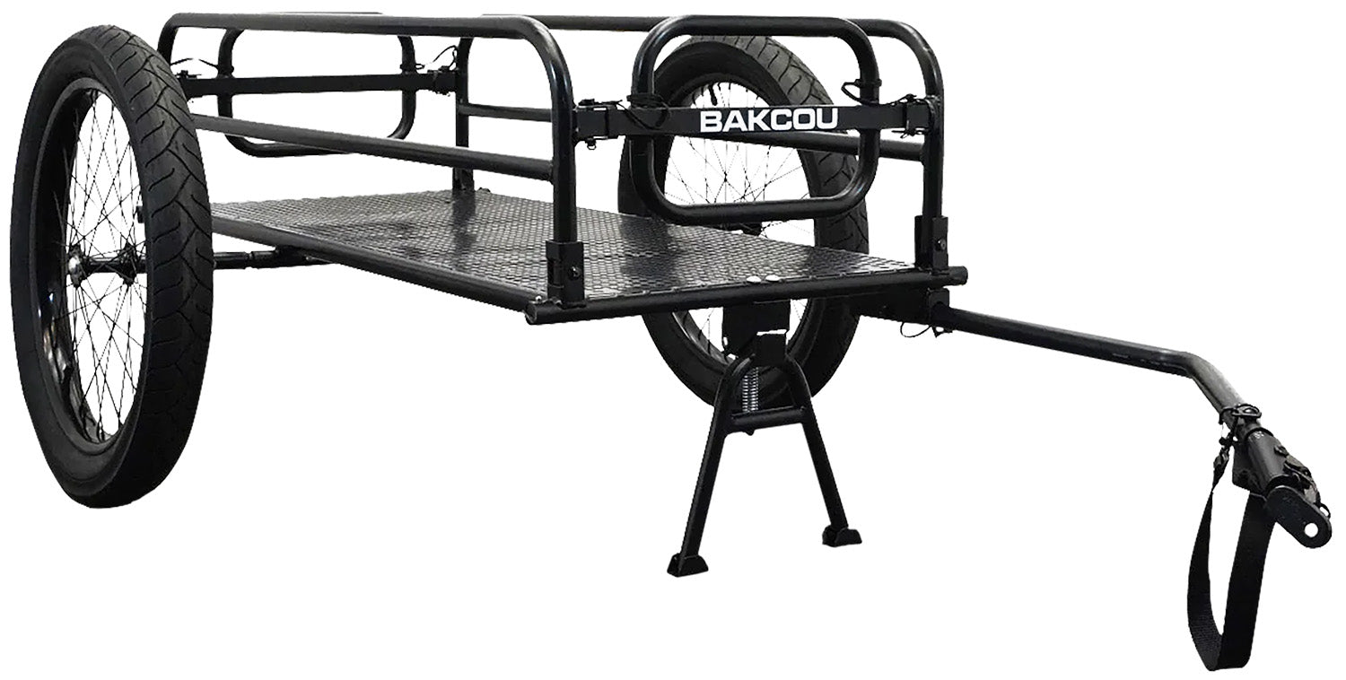 Bakcou E-bikes AFCT Cargo EBike Trailer Includes Kickstand Black 70" 9501137819110