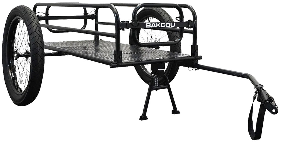 Bakcou E-bikes AFCT Cargo EBike Trailer Includes Kickstand Black 70" 9501137819110