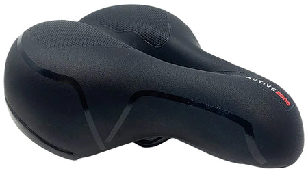 Bakcou E-bikes AOBS Comfort Seat Universal Fit Black Faux Leather Oversized 9502991554292