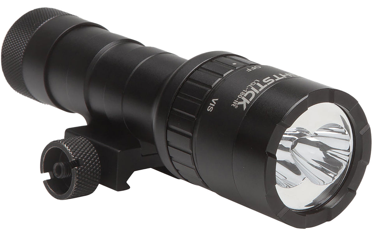 Nightstick LGL180IR Dual-Beam Long Gun Light Kit with IR Illuminator Black Anodized Hardcoat 1100 Lumens White LED 940 nM Infrared