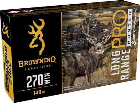 Browning .270 Winchester Long Range Pro 140gr PolyTip Ammo