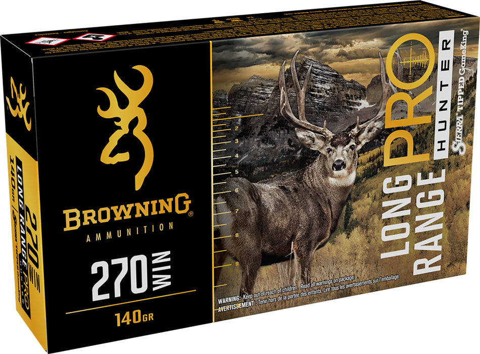 Browning .270 Winchester Long Range Pro 140gr PolyTip Ammo