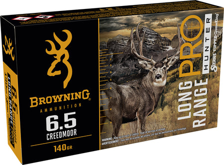 Browning 6.5mm Creedmoor Long Range Pro 140gr PolyTip Ammo