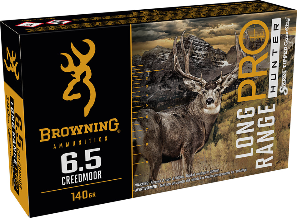 Browning 6.5mm Creedmoor Long Range Pro 140gr PolyTip Ammo