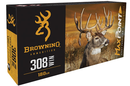 Browning .308 Win / 7.62x51mm Max Point 168gr PolyTip Ammo