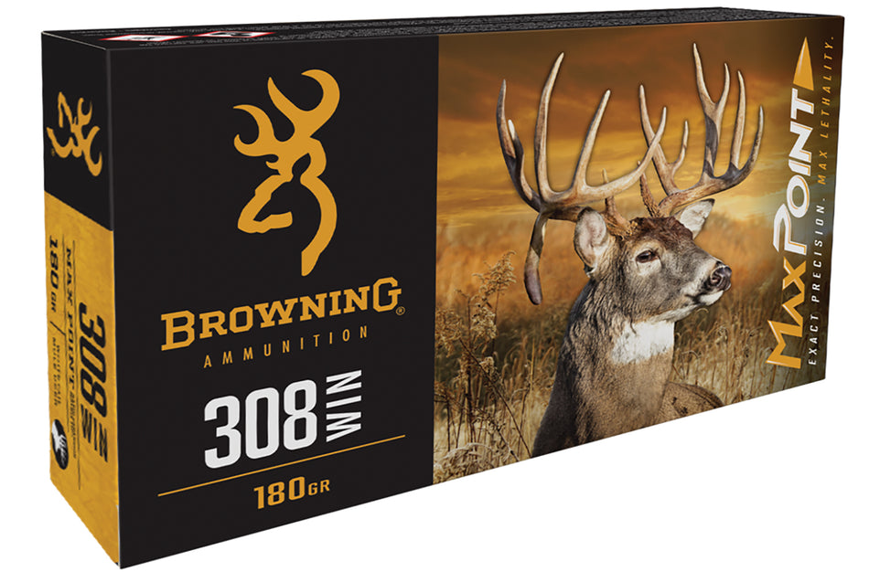 Browning .308 Win / 7.62x51mm Max Point 168gr PolyTip Ammo