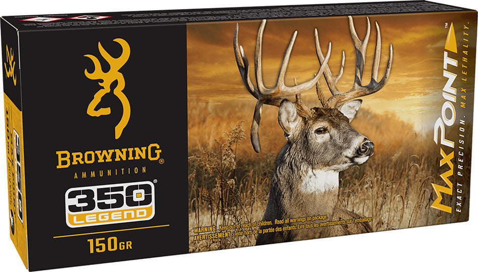 Browning .350 Legend Max Point 150gr Polymer Tip Ammo