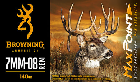 Browning 7mm-08 Remington Max Point 140gr Polymer Tip Ammo