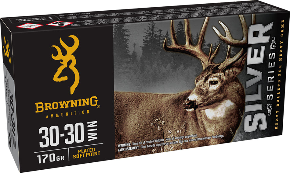 Browning .30-30 Winchester Silver 170gr JSP Ammo